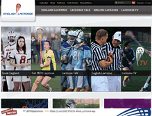 Tablet Screenshot of englishlacrosse.co.uk